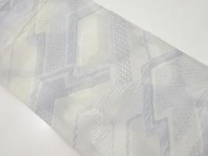 アンティーク　幾何学模様織り出し袋帯（材料）